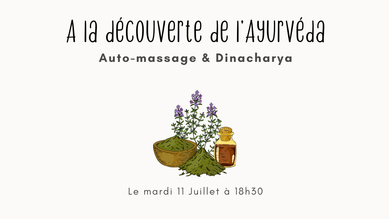 atelier découverte ayurvéda massage