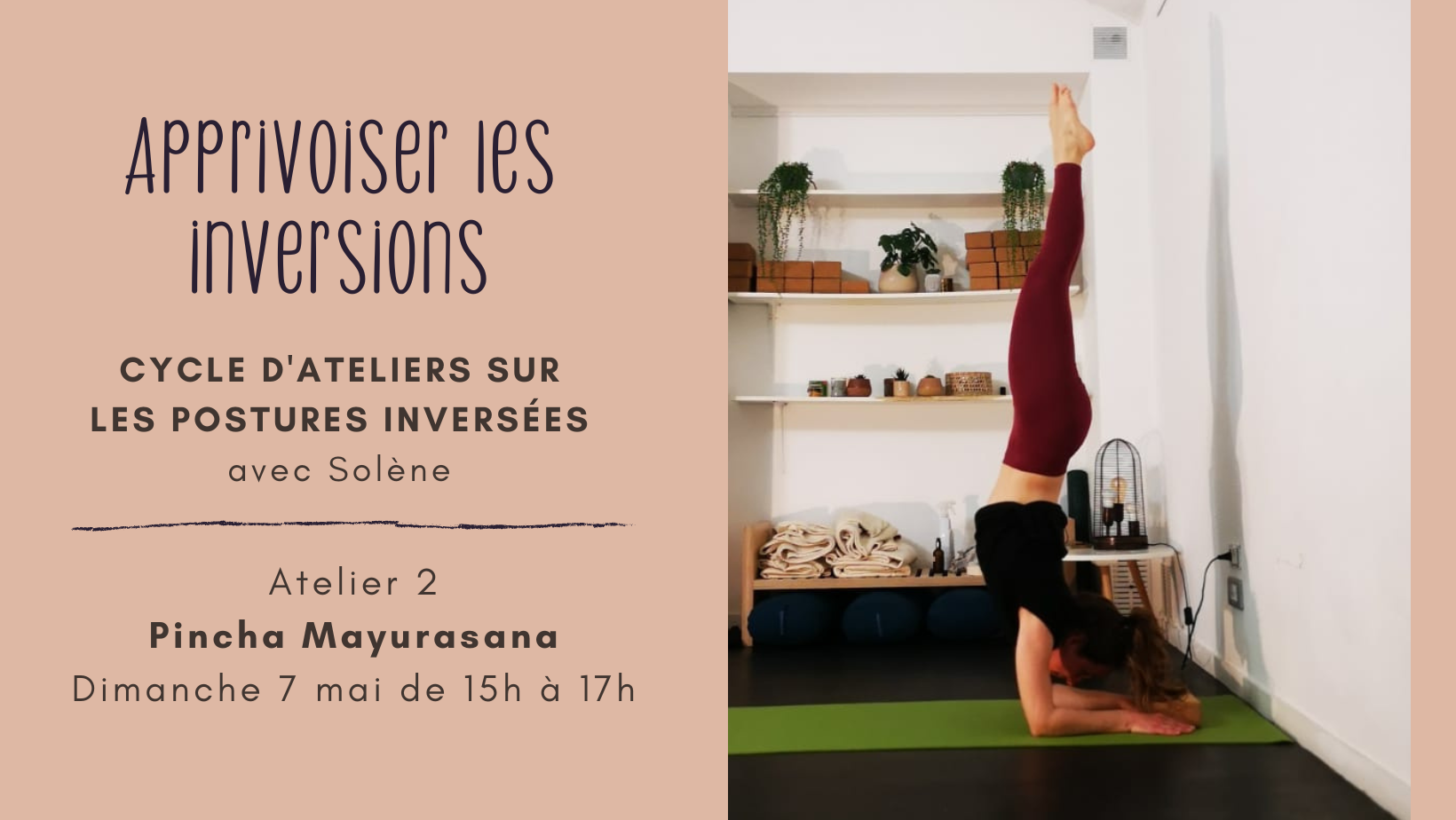atelier yoga inversion pincha équilibre