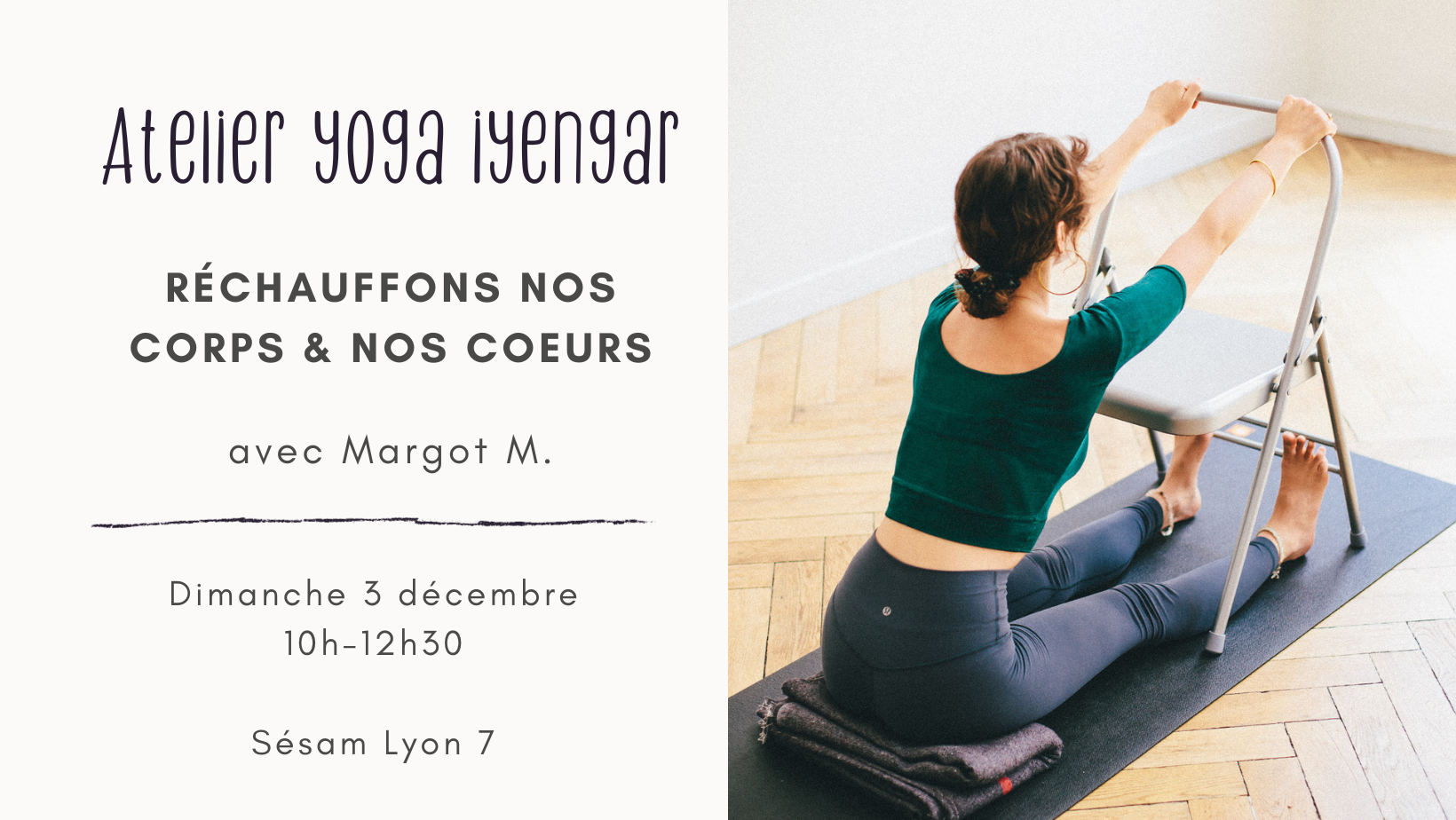 atelier yoga Iyengar hiver Lyon