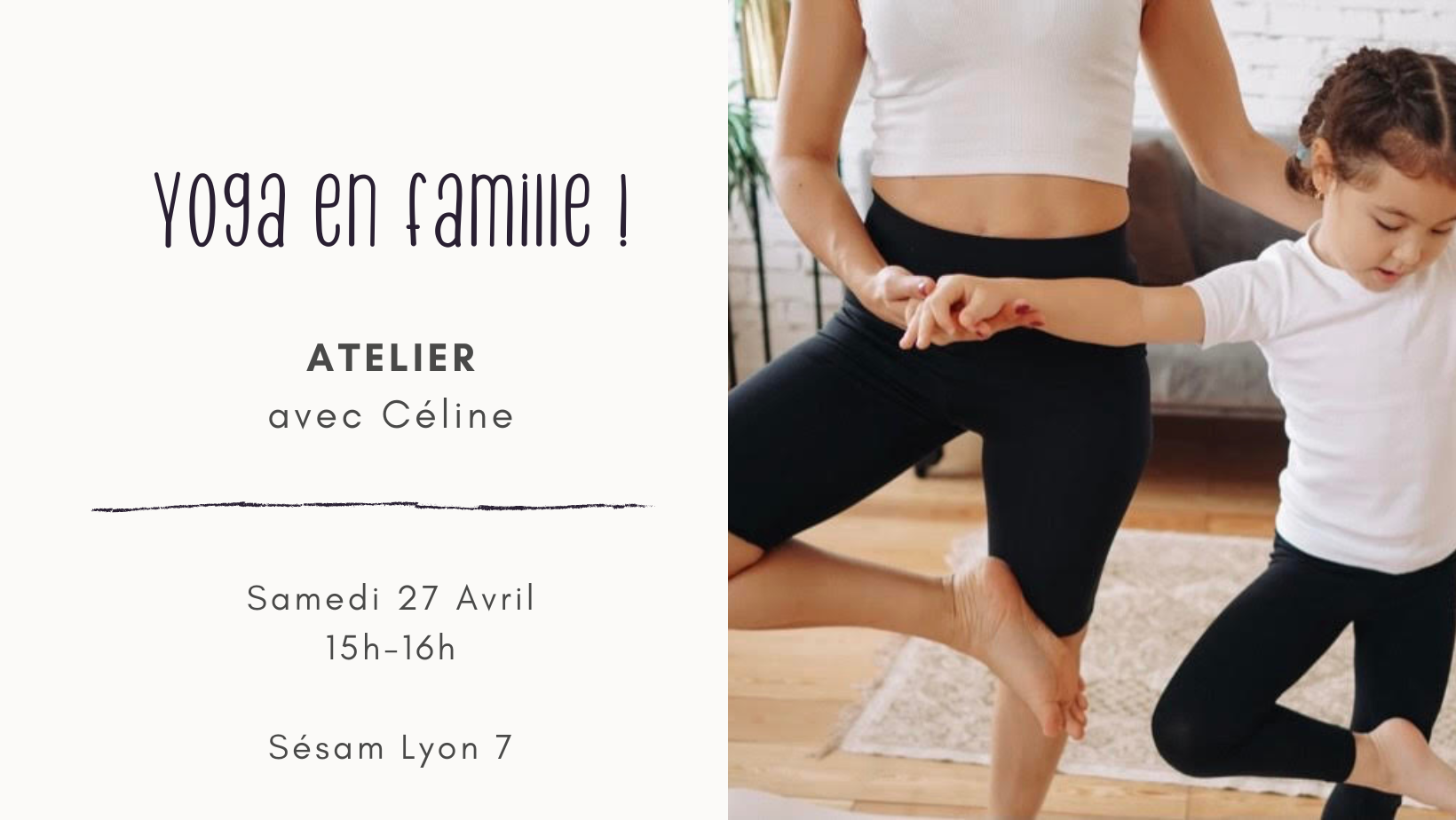 Atelier Yoga Famille Parents Enfant Lyon