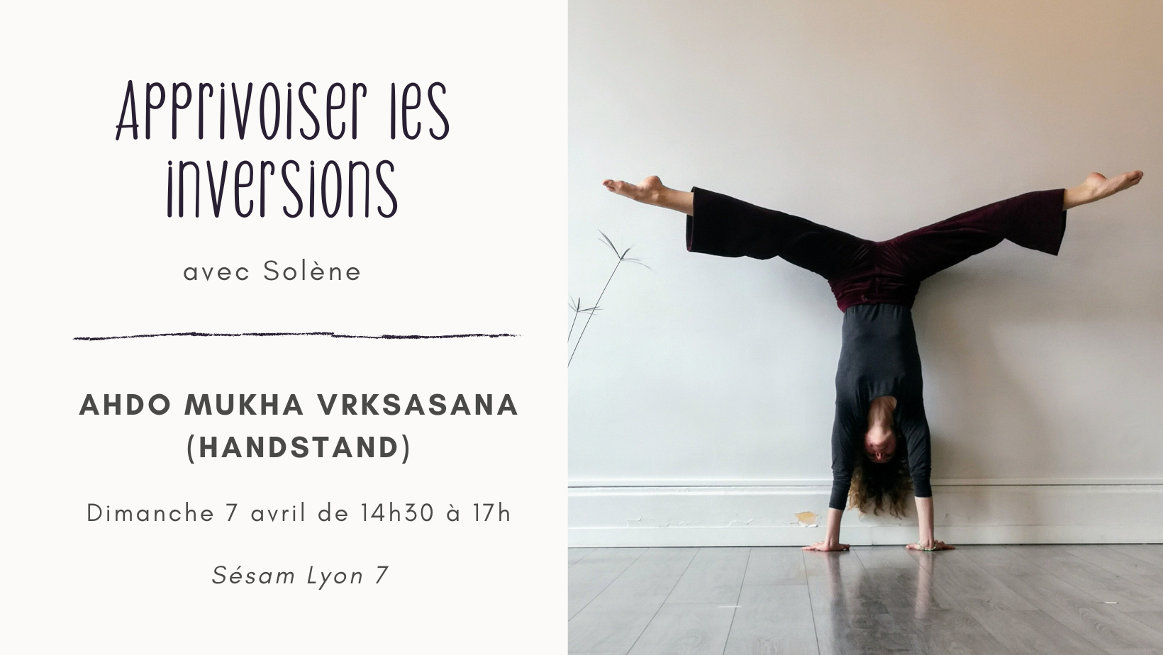 Atelier Yoga Inversions Handstand