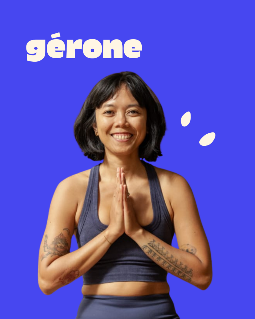 Gérone professeure de yoga renforcement musculaire pilate